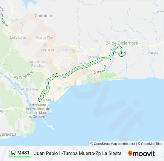 M481 Bus Line Map