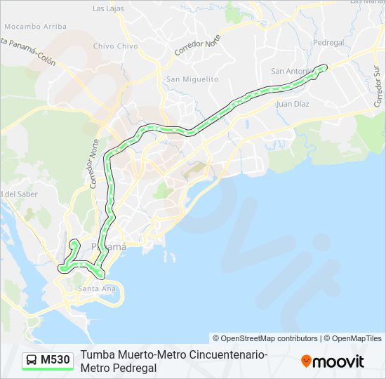 M530 Bus Line Map
