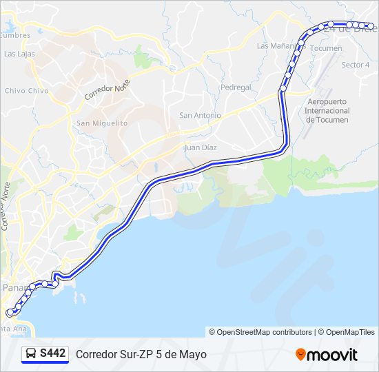 S442 bus Line Map