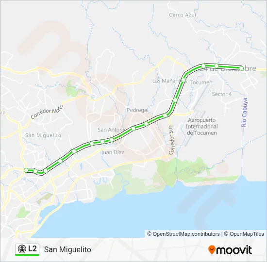 L2 Metro Line Map