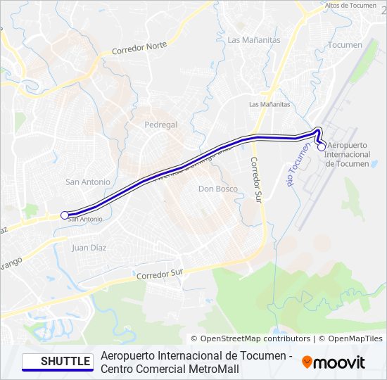 SHUTTLE bus Line Map