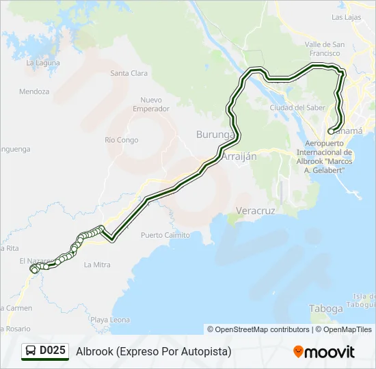 D025 Bus Line Map