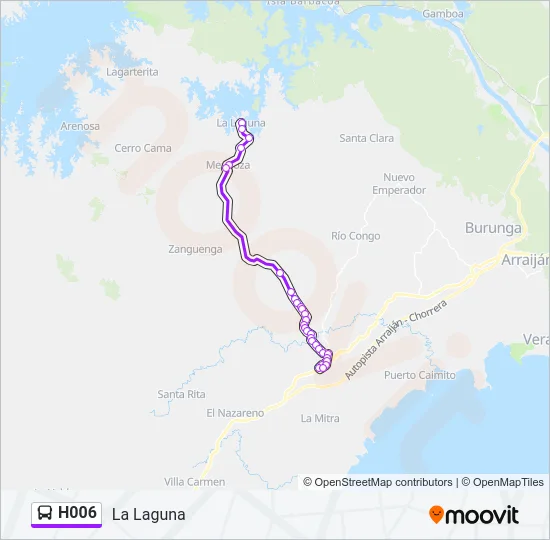 H006 Bus Line Map