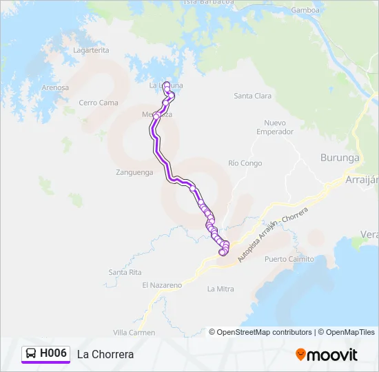 H006 Bus Line Map