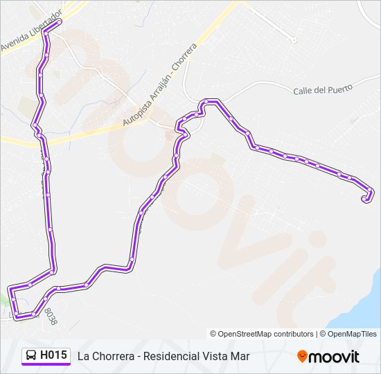 H015 Bus Line Map
