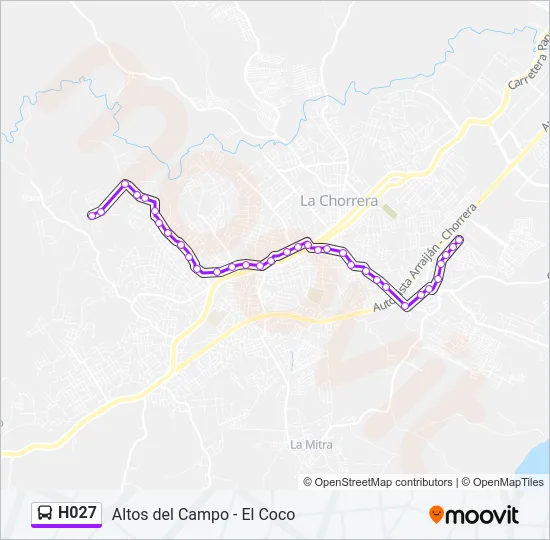 H027 Bus Line Map