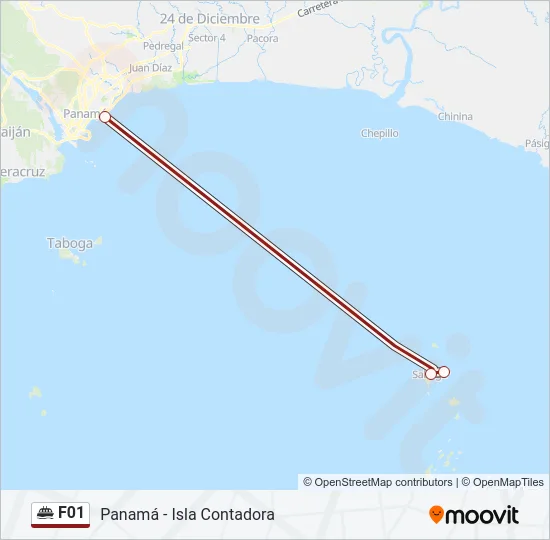 F01 Ferry Line Map