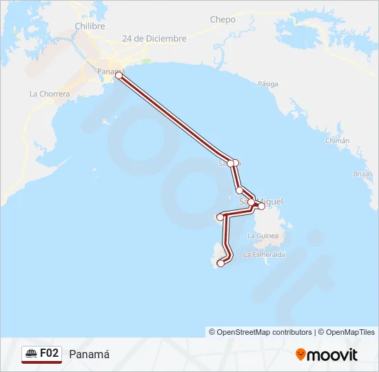 F02 Ferry Line Map