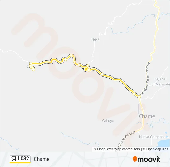 L032 Bus Line Map