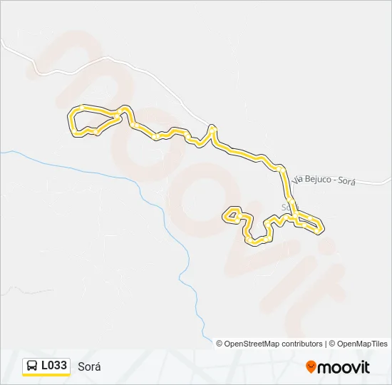 L033 Bus Line Map