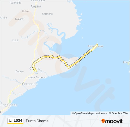 L034 Bus Line Map