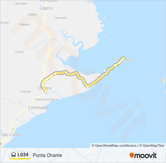 L034 bus Line Map