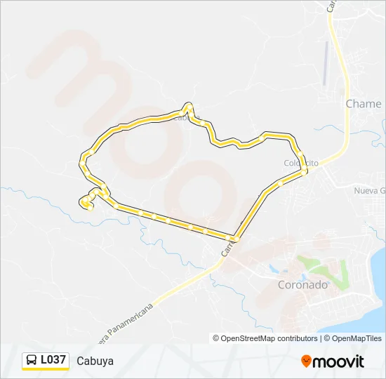 L037 Bus Line Map