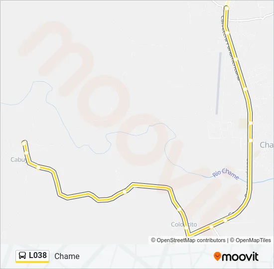 L038 Bus Line Map