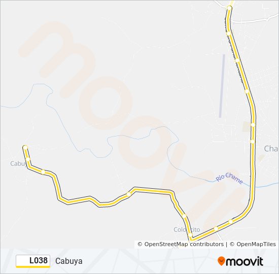 L038 bus Line Map