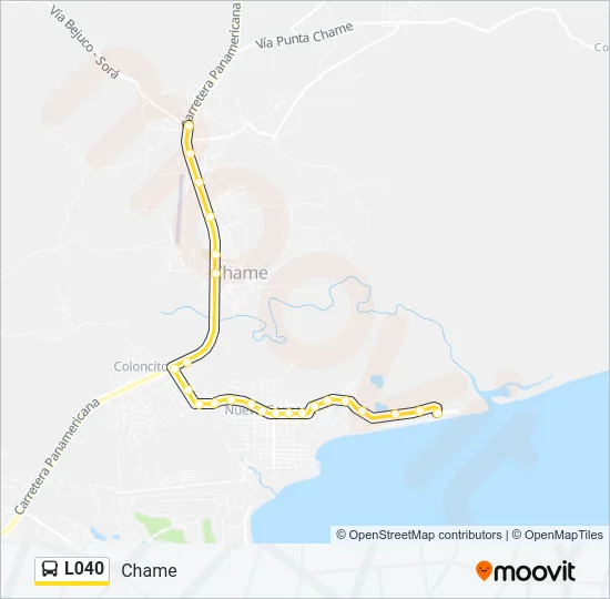 L040 Bus Line Map