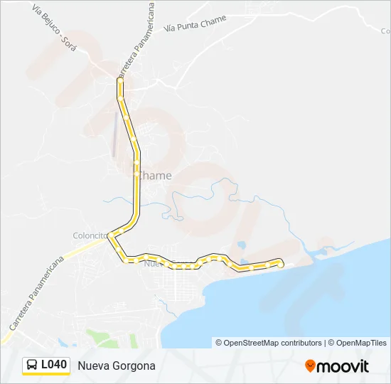 L040 Bus Line Map