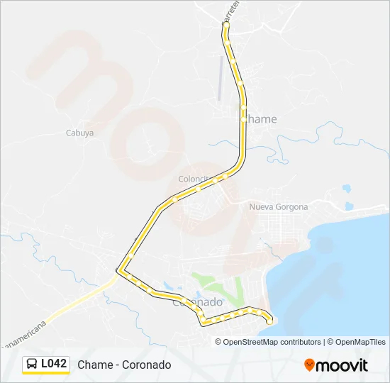 L042 Bus Line Map