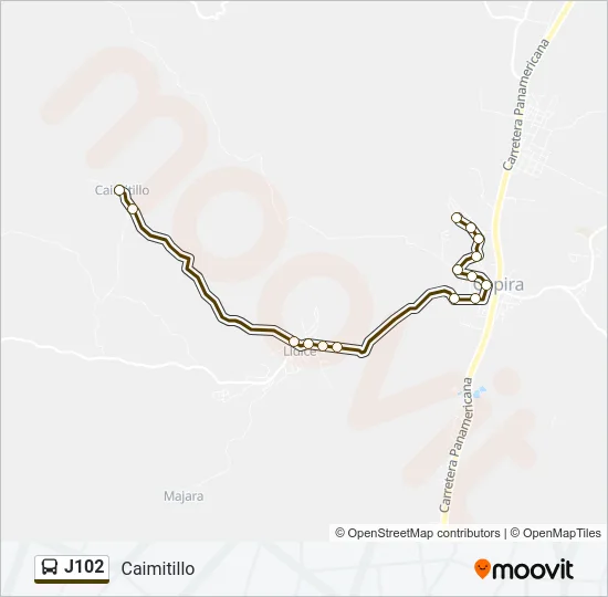 J102 Bus Line Map