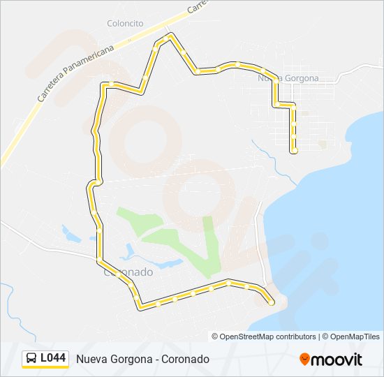 L044 bus Line Map