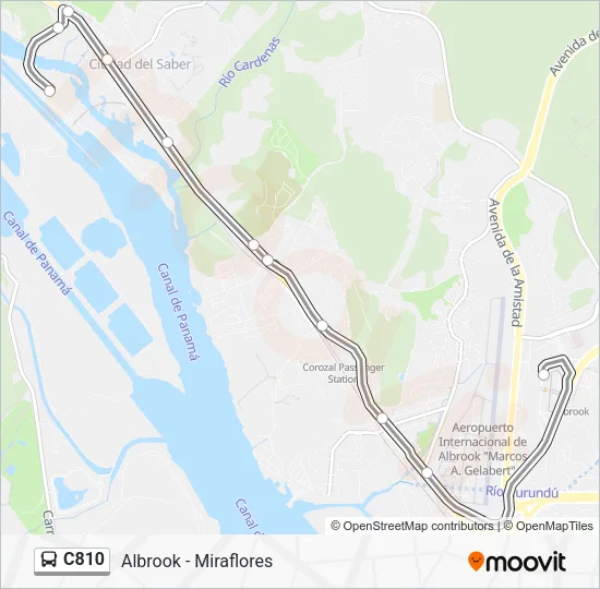 C810 Bus Line Map