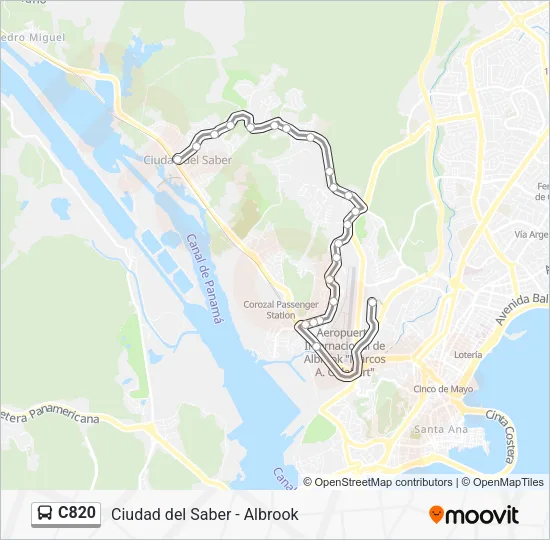 C820 Bus Line Map