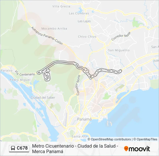 C678 Bus Line Map