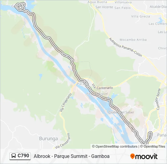 C790 Bus Line Map