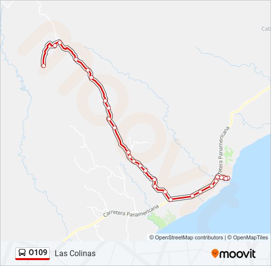 O109 bus Line Map