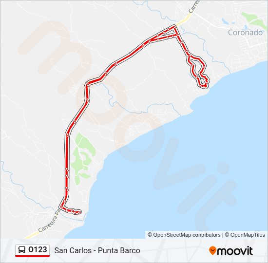 O123 Bus Line Map