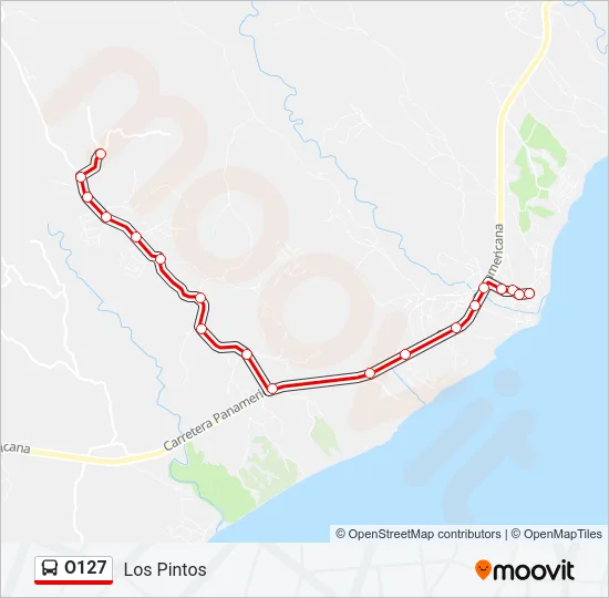 O127 Bus Line Map