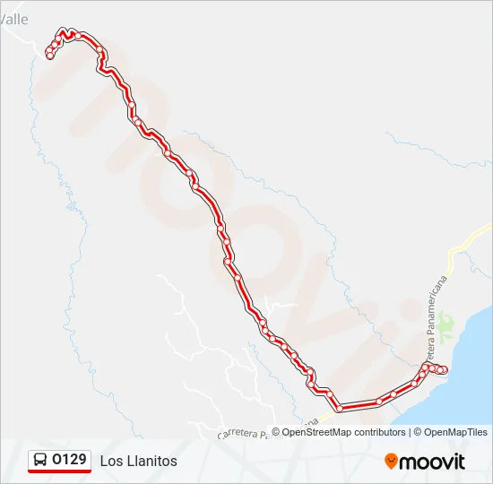 O129 Bus Line Map