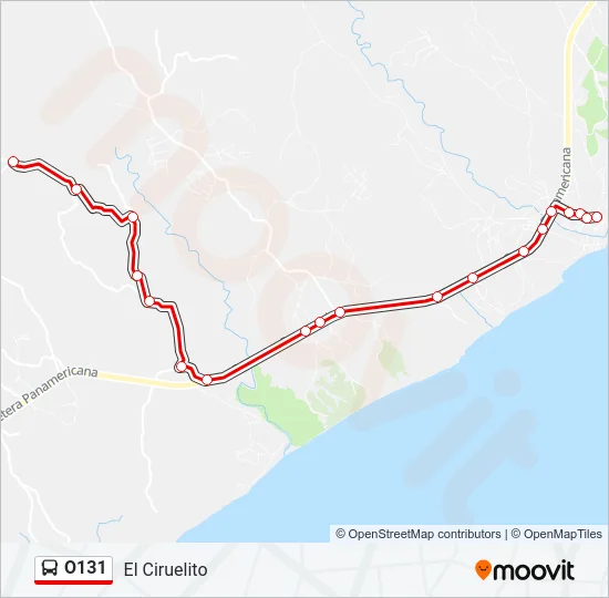 O131 Bus Line Map