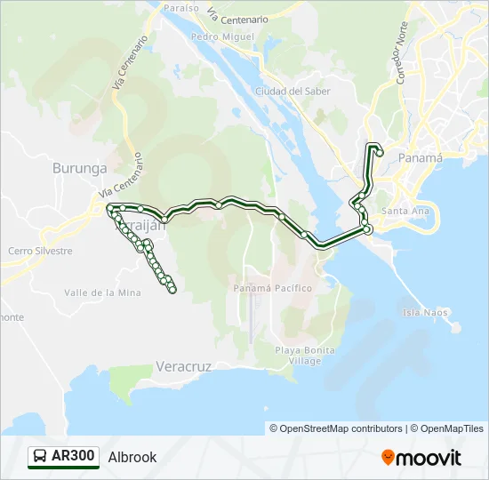AR300 Bus Line Map