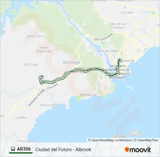 AR306 Bus Line Map