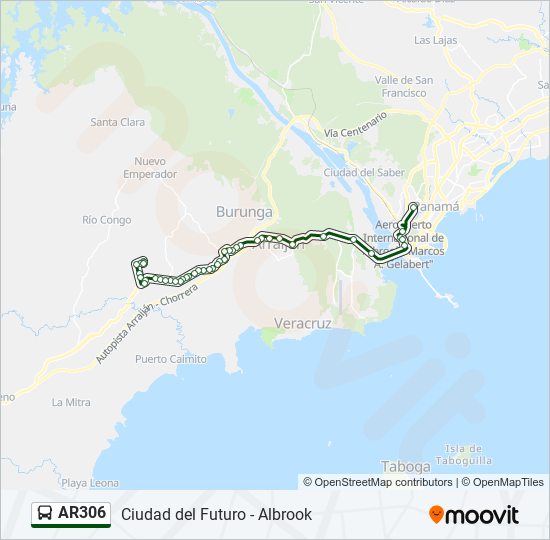 AR306 bus Line Map