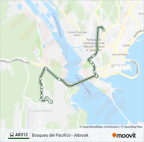 AR312 Bus Line Map