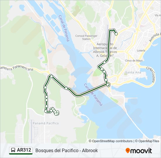 AR312 bus Line Map