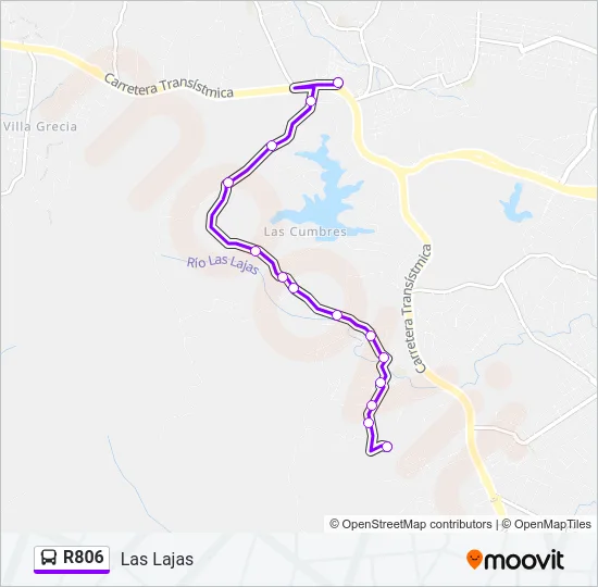 R806 Bus Line Map