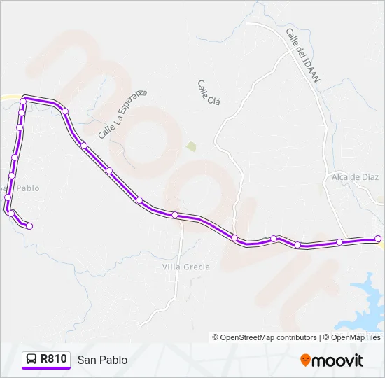 R810 Bus Line Map