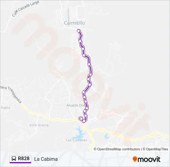 R828 Bus Line Map