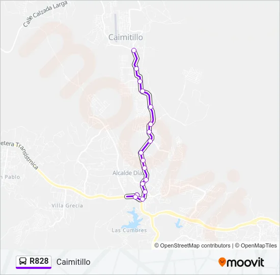 R828 Bus Line Map