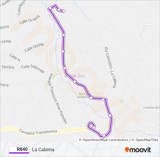 R840 bus Line Map