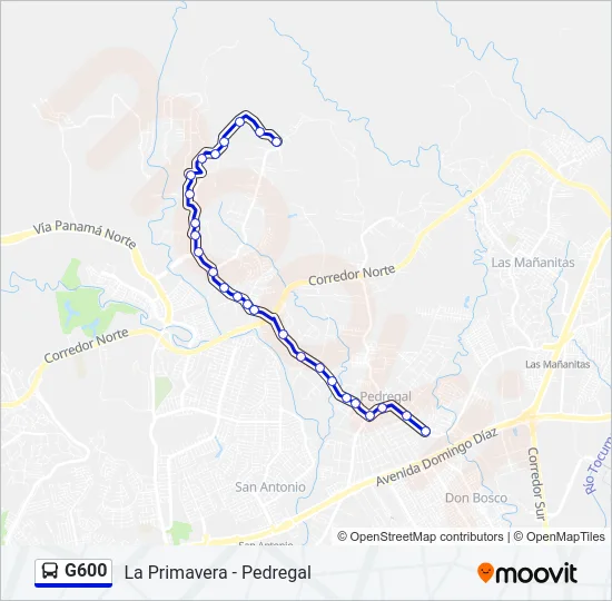 G600 Bus Line Map