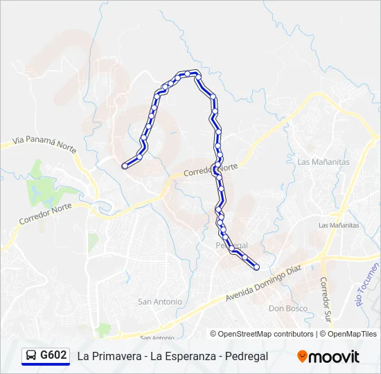 G602 Bus Line Map