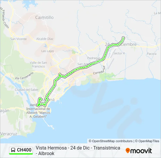 CH400 Bus Line Map