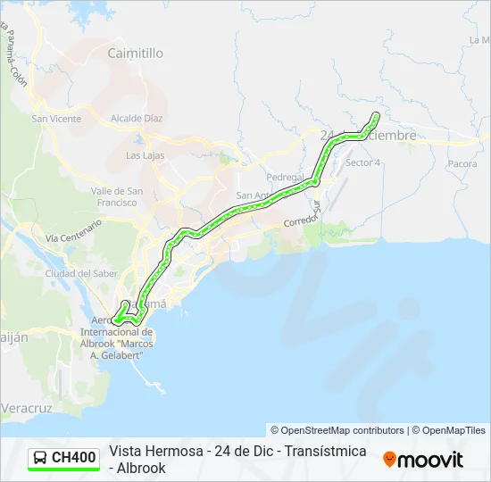 CH400 Bus Line Map