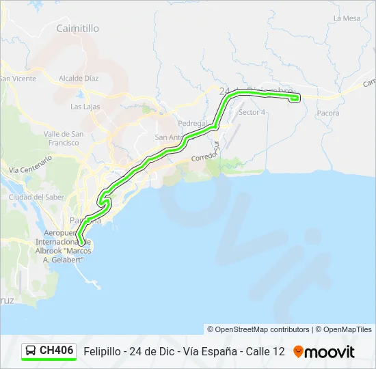 CH406 Bus Line Map