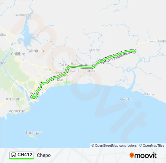 CH412 Bus Line Map