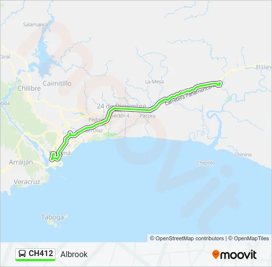 CH412 Bus Line Map